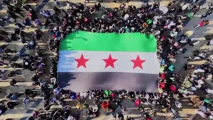 Syrians celebrate in the streets after Assad government falls